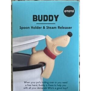 OT931 Ototo Design Buddy Sandstone Spoon Holder‎ & Steam Releaser